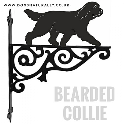 Bearded Collie Ornate Wall Bracket